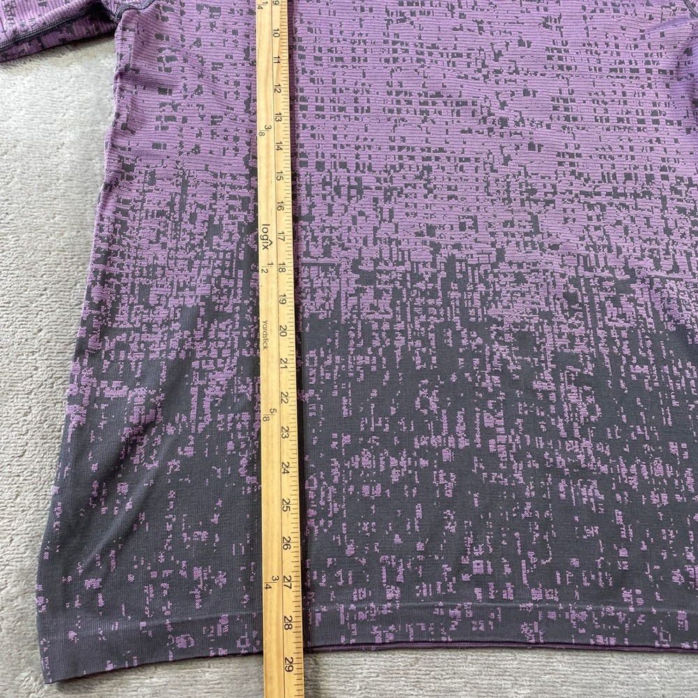 Lululemon Metal Vent Tech Shirt Mens XL Short Sleeve Purple Gray Glitch Ombre - Picture 7 of 10